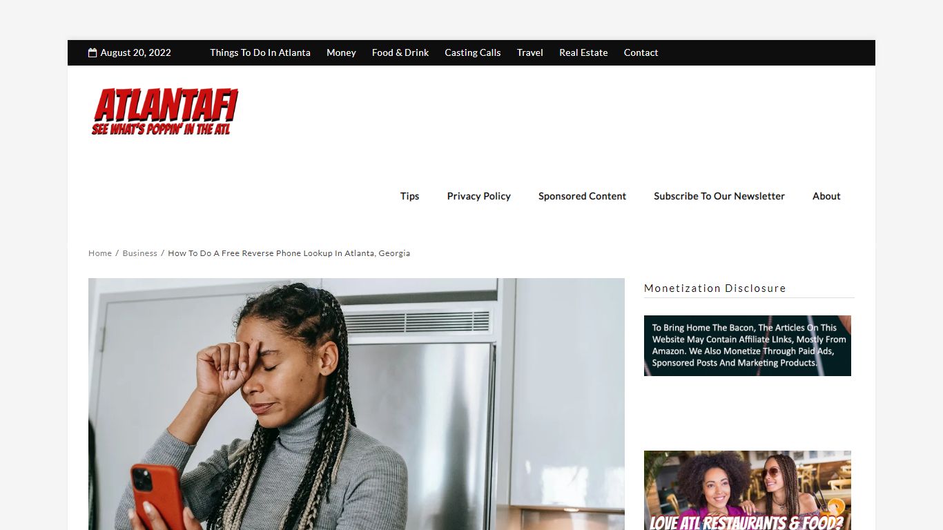 How To Do A Free Reverse Phone Lookup In Atlanta, Georgia
